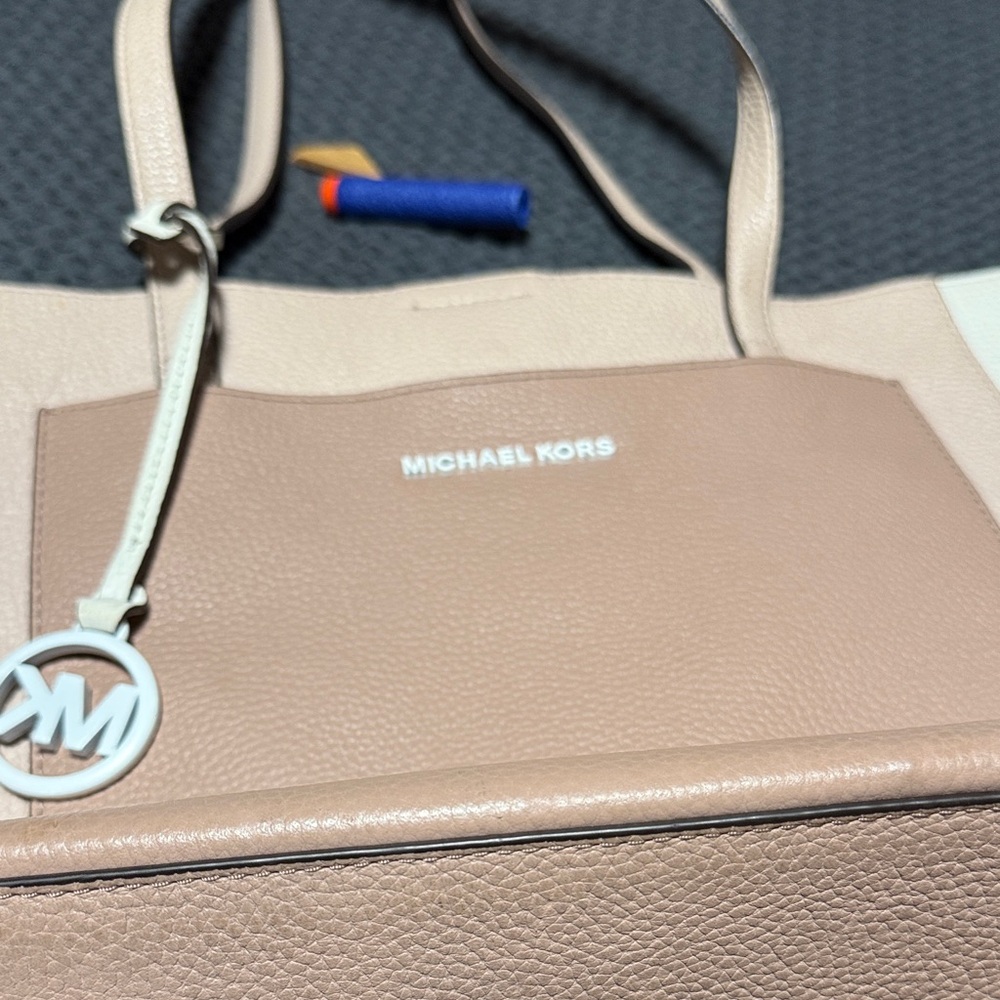 Michael Kors Taupe Leather Tote